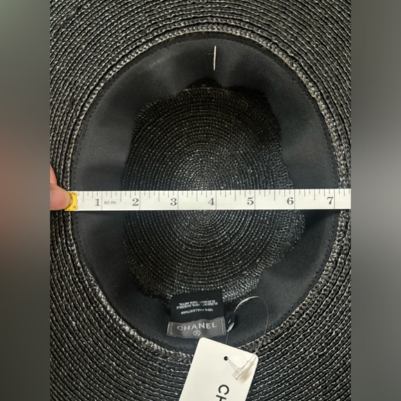 Chanel 2020 straw hat black NWT - Picture 11 of 12